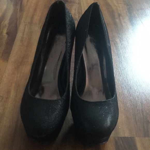 Black sparkly heels - Picture 2 of 5